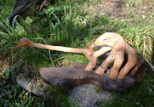 The Kraken Wakes-wood sculpture